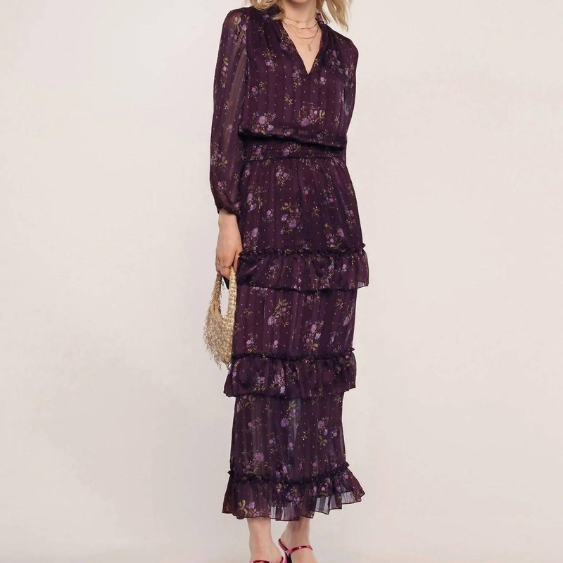 Shop Heartloom Leyla Dress In Aubergine In Purple