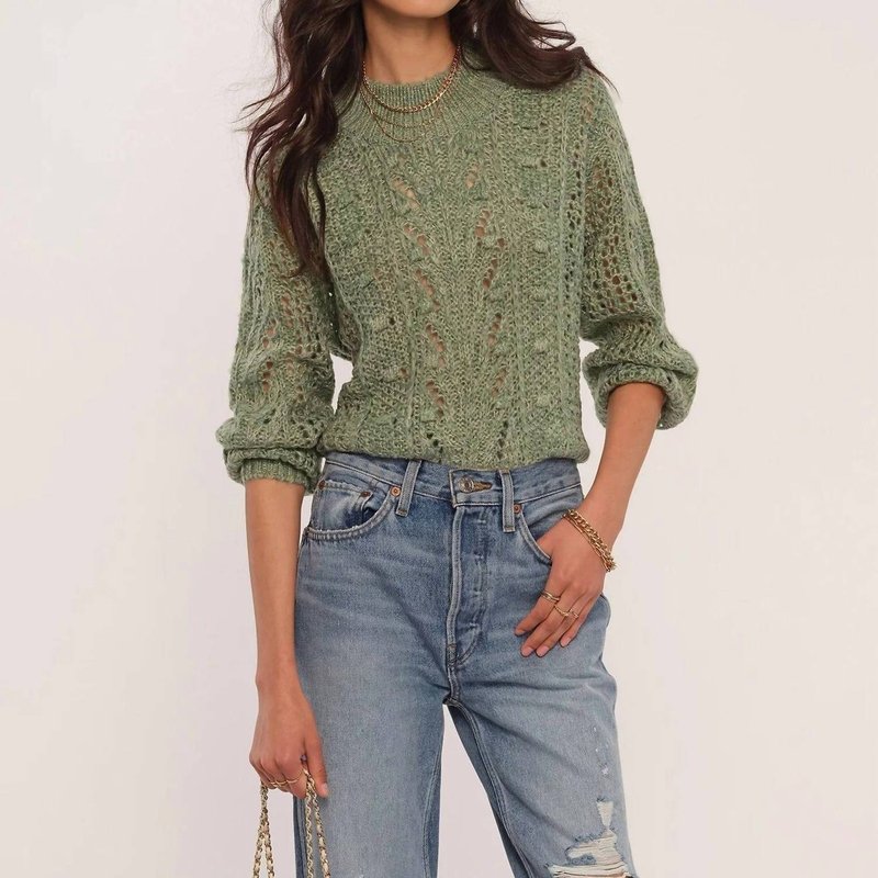 Shop Heartloom Scout Sweater In Jade In Green
