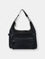 Angelina 2 - 1 Sustainably Made Shoulder Bag Black - Black