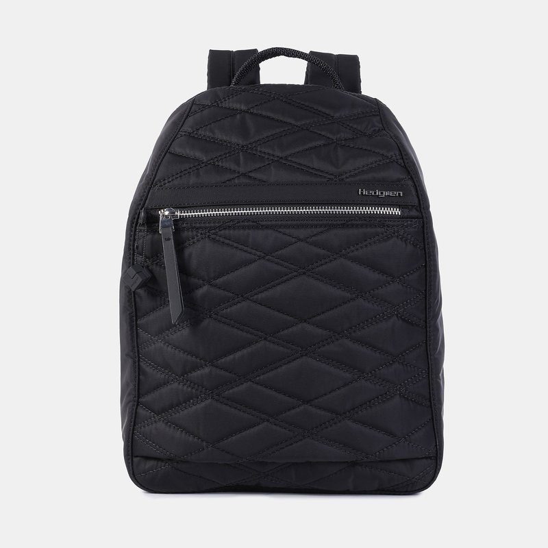 Shop Hedgren Vogue Large Rfid Backpack New Quilt Full Black