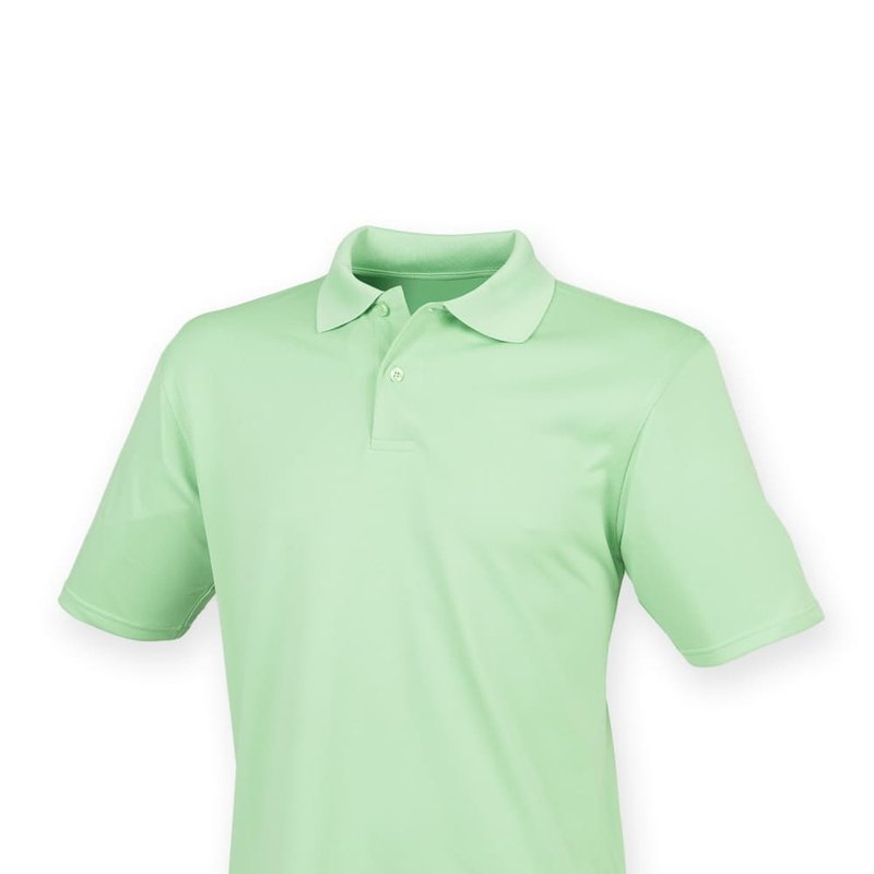 Henbury Mens Coolplus® Pique Polo Shirt (lime Green)