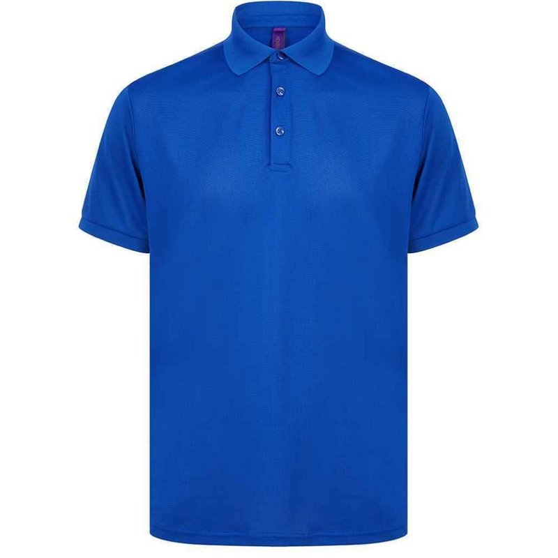 Henbury Mens Piqu Polo Shirt (royal Blue)