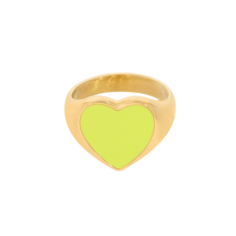 Hey Harper Lime Passion Ring In Gold