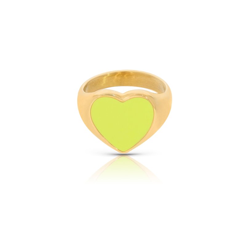 Hey Harper Lime Passion Ring In Gold