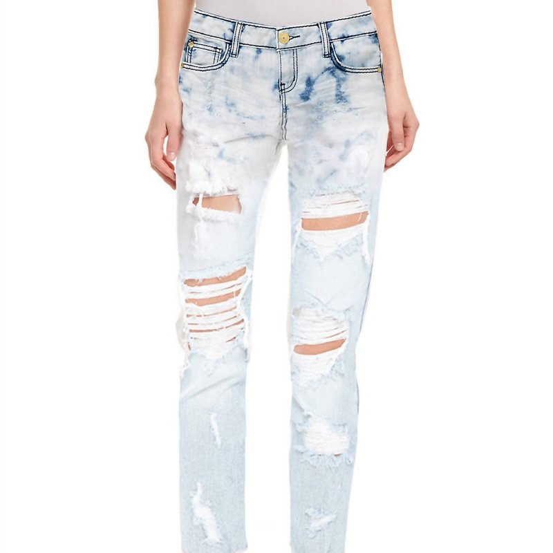 Hidden Jeans Women Bleached Bailey Distressed Ripped Skinny Fit Jeans In Blue