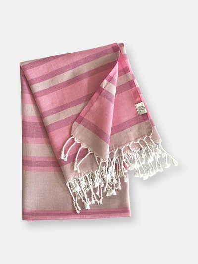 HILANA: Upcycled Cotton Samara Pink Turkish Towel product