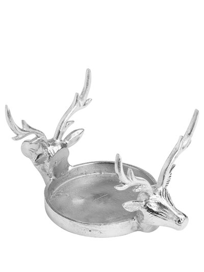 Hill Interiors Farrah Collection Aluminum Stag Candle Holder - One Size product