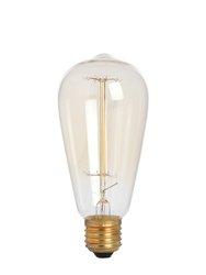 Hill Interiors Edison Filament Teardrop Squirrel Cage Bulb (Clear) (One Size) - Clear