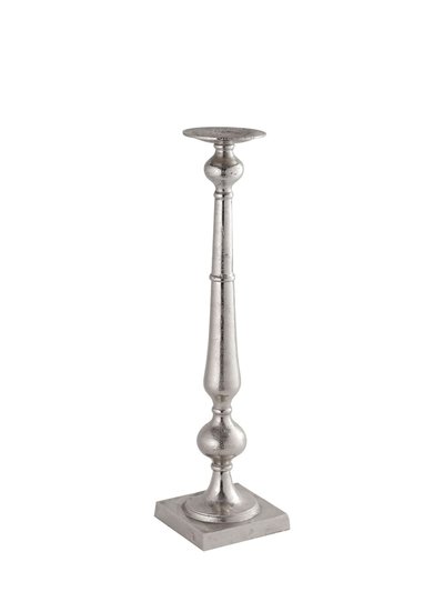 Hill Interiors Hill Interiors Farrah Collection Dinner Candle Holder (Silver) (78cm x 17cm x 17cm) product