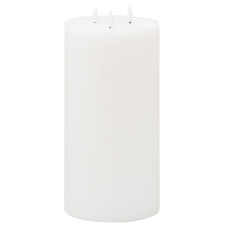 Hill Interiors Luxe Collection Natural Glow 3 Wick Electric Candle (white) (15cm X 15cm X 15cm)