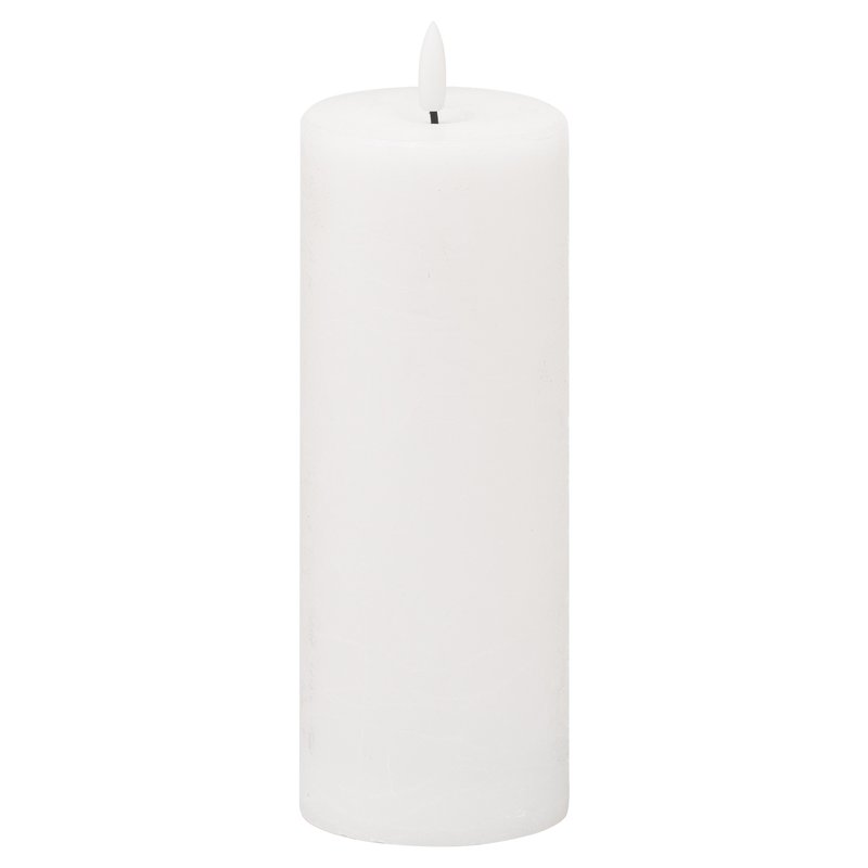 Hill Interiors Luxe Collection Natural Glow Electric Candle (white) (15cm X 7cm X 7cm