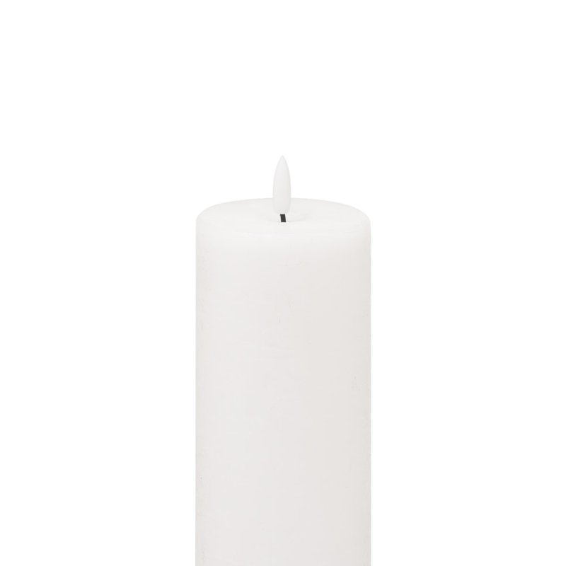 Hill Interiors Luxe Collection Natural Glow Electric Candle (white) (20cm X 7cm X 7cm)