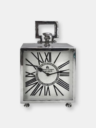 Hill Interiors Hill Interiors Square Nickel Table Clock (Silver) (One Size) product