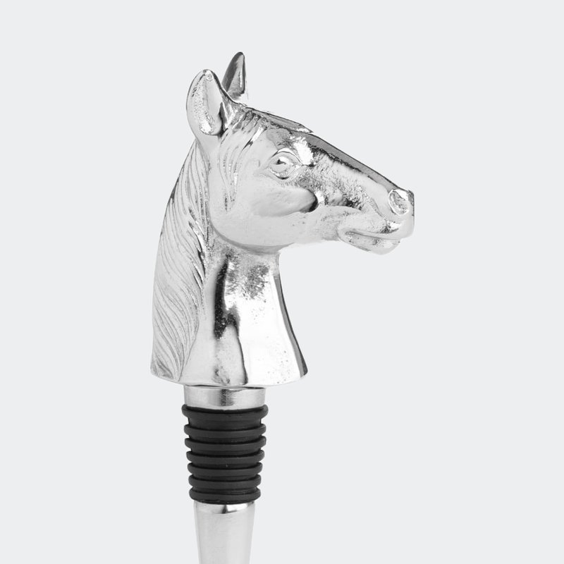 Hill Interiors Horse Bottle Stopper In Grey