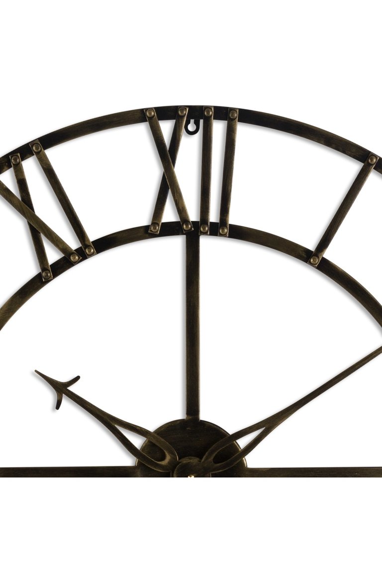 Small Skeleton Clock - Brass