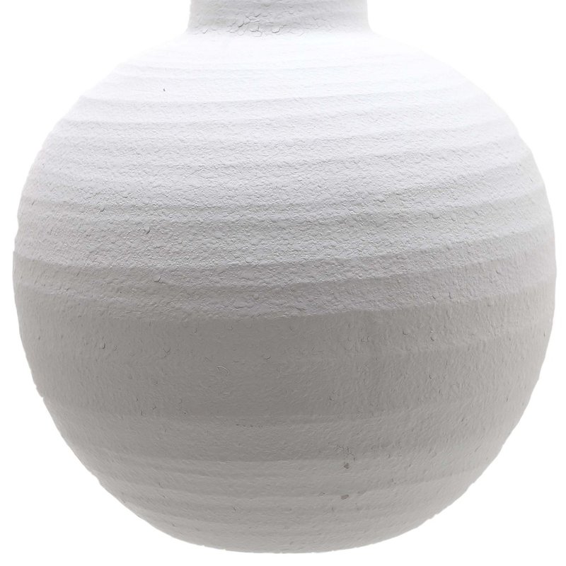 Hill Interiors Tiber Ceramic Matte Vase In White