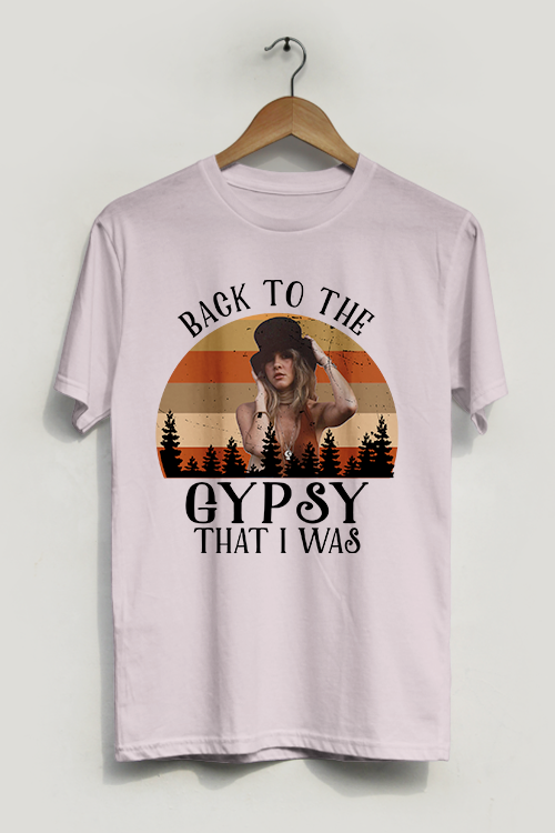 Hipsters Remedy Back To The Gypsy That I Was T-shirt In Pink