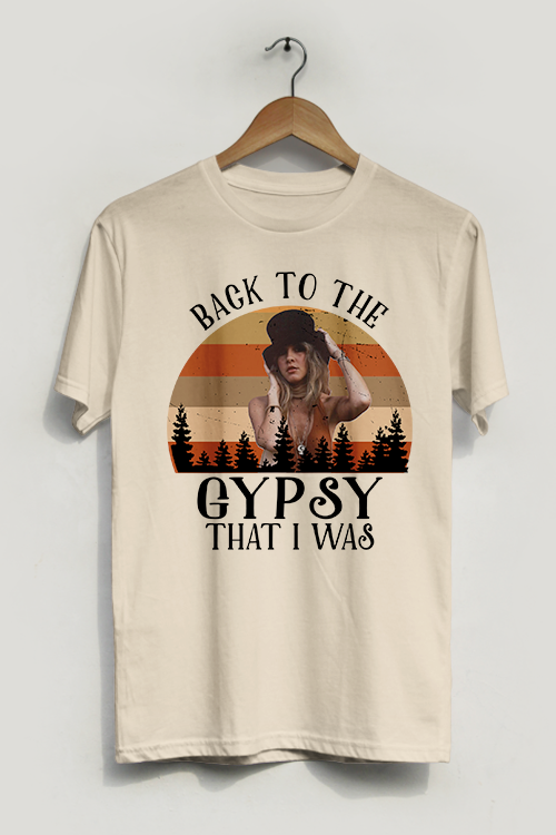 Hipsters Remedy Back To The Gypsy That I Was T-shirt In Brown