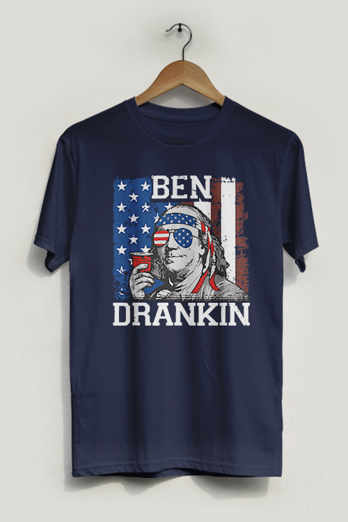 Hipsters Remedy Ben Drankin T-shirt In Blue
