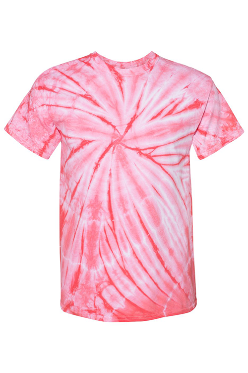Hipsters Remedy Coral Tie Dye T-shirt In Pink