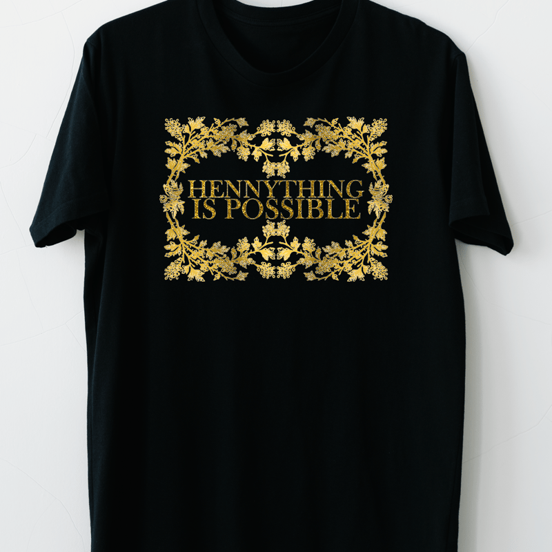 Hipsters Remedy Hennything Is Possible T-shirt In Black