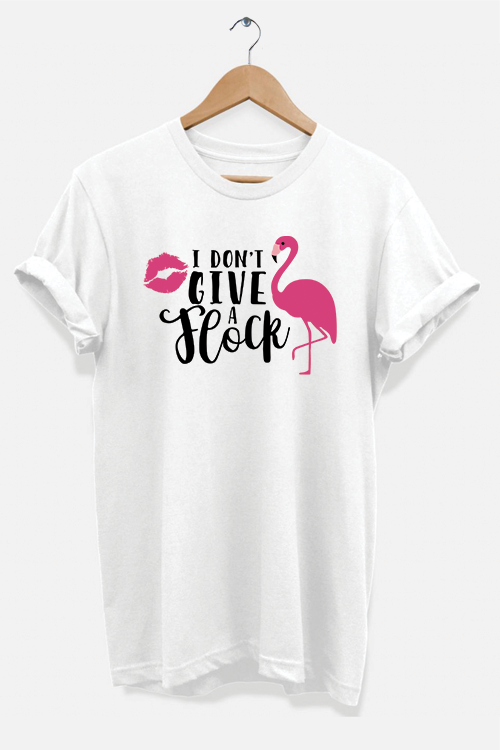 Shop Hipsters Remedy I Don't Give A Flock T-shirt In White