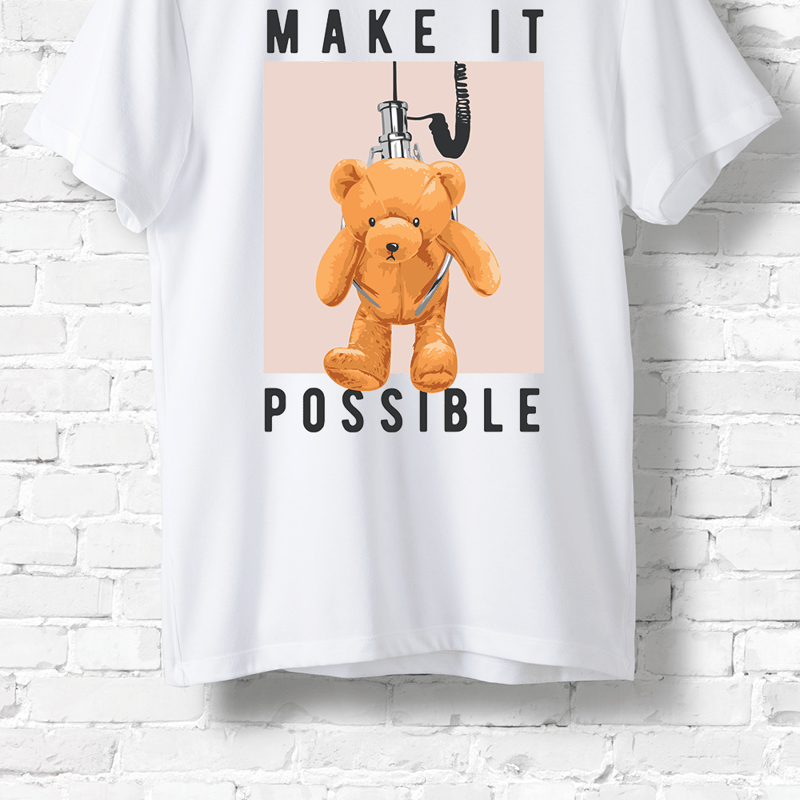 Hipsters Remedy Make It Possible T-shirt In White