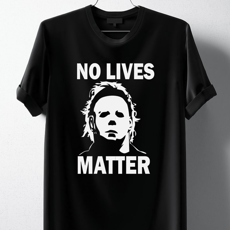 Hipsters Remedy No Lives Matter Michael Myers T-shirt In Black
