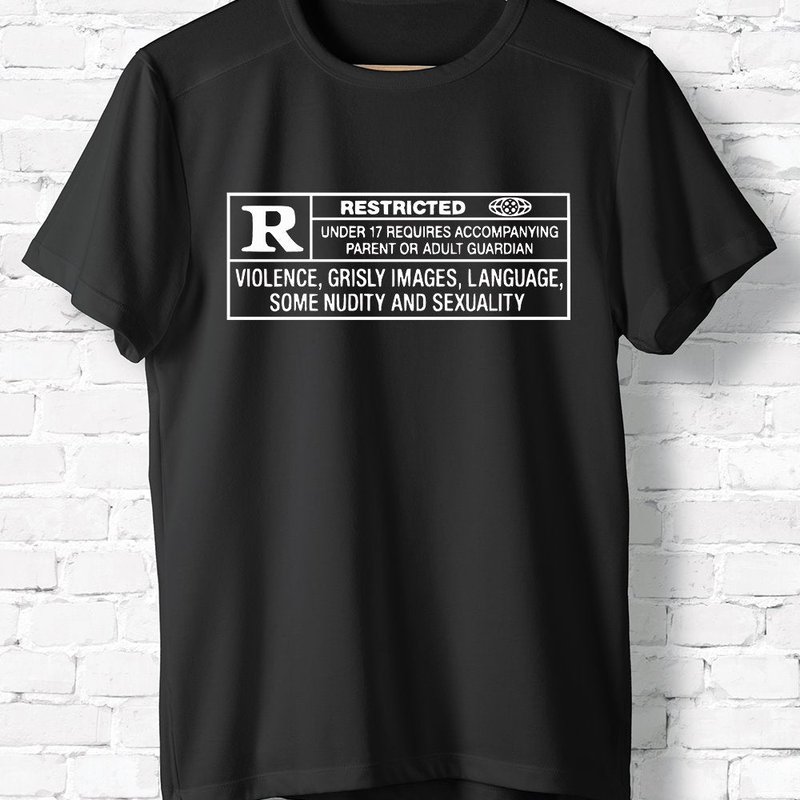 Hipsters Remedy Rated R Restricted T-shirt In Black