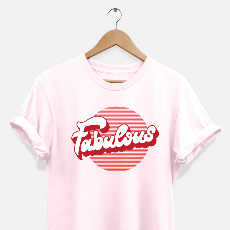 Hipsters Remedy Retro Fabulous T-shirt In Pink