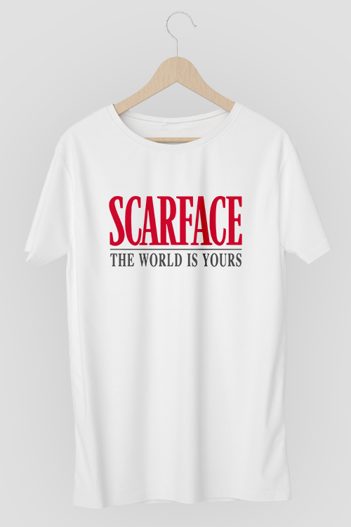 Hipsters Remedy Scarface The World Is Yours T-shirt In White