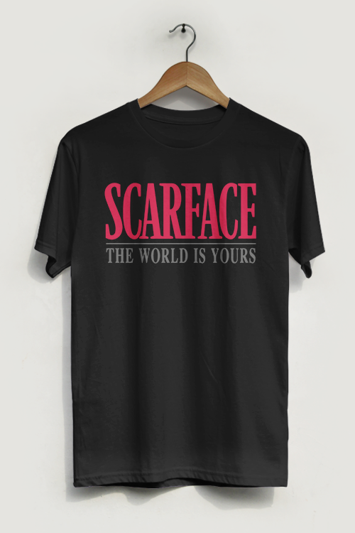 Hipsters Remedy Scarface The World Is Yours T-shirt In Black