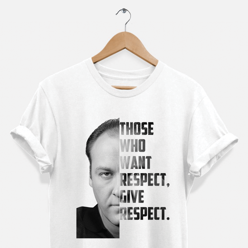 Hipsters Remedy Those Who Want Respect Give Respect Tee In White