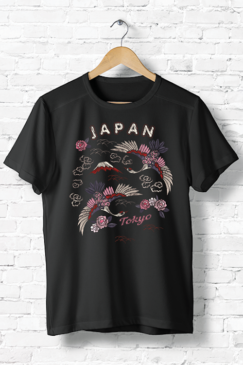 Hipsters Remedy Vintage Boho Tokyo Japan T-shirt In Black