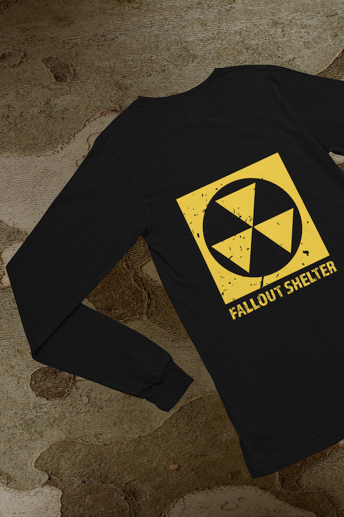 Shop Hipsters Remedy Vintage Fallout Shelter Long Sleeve In Black