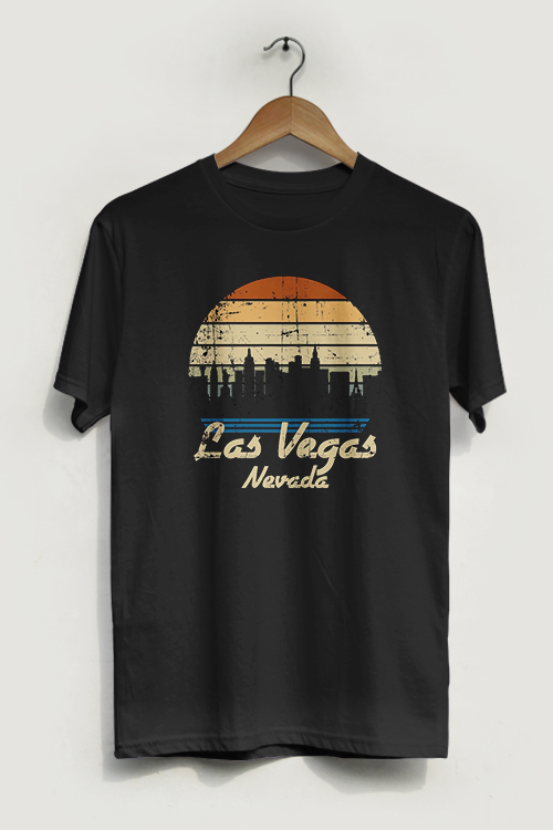 Hipsters Remedy Vintage Las Vegas T-shirt In Black