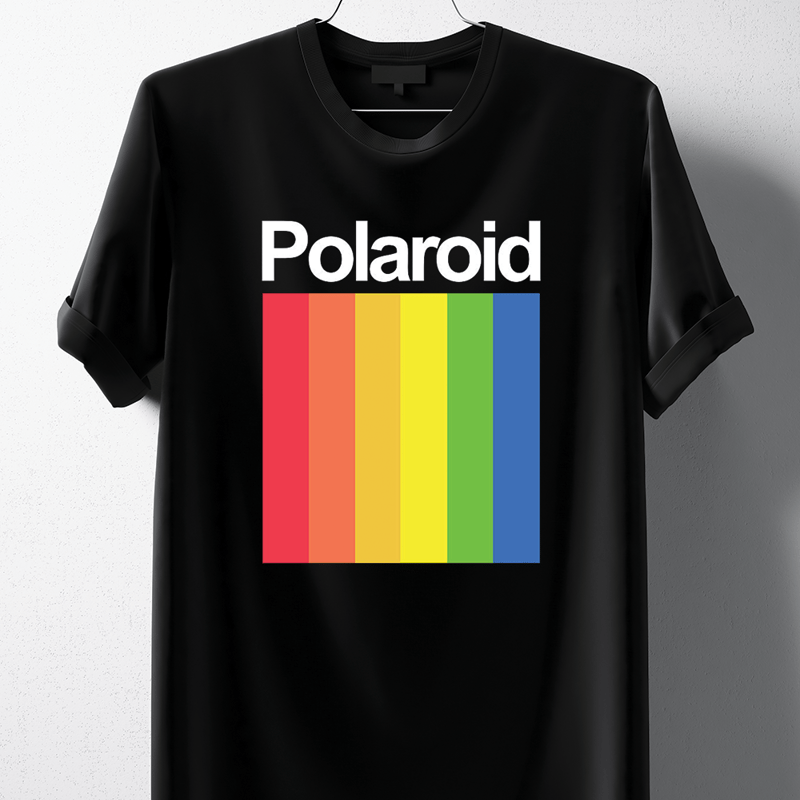 Hipsters Remedy Vintage Polaroid T-shirt In Black