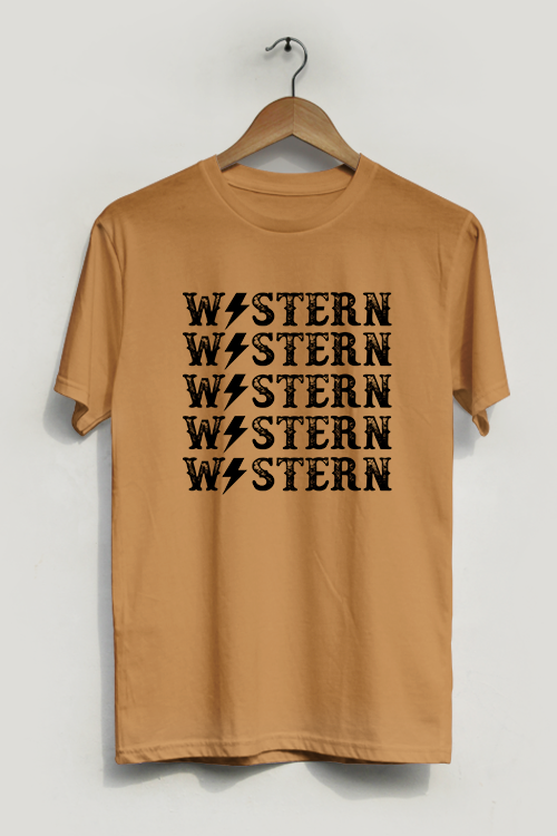 Hipsters Remedy Vintage Western T-shirt In Brown