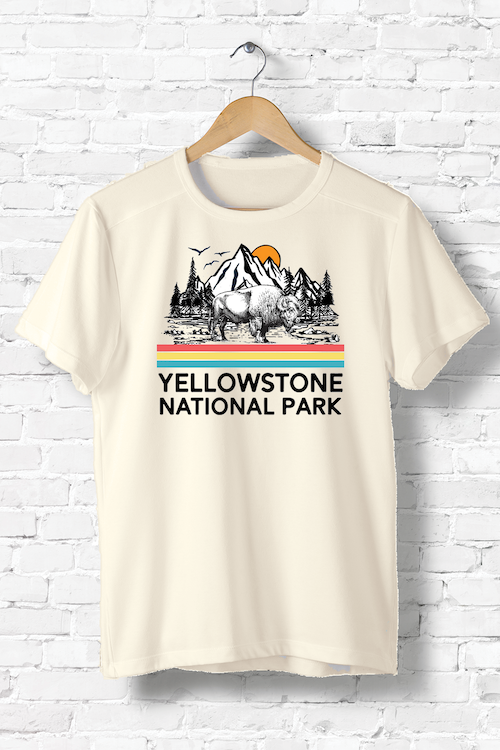 Hipsters Remedy Vintage Yellowstone National Park T-shirt