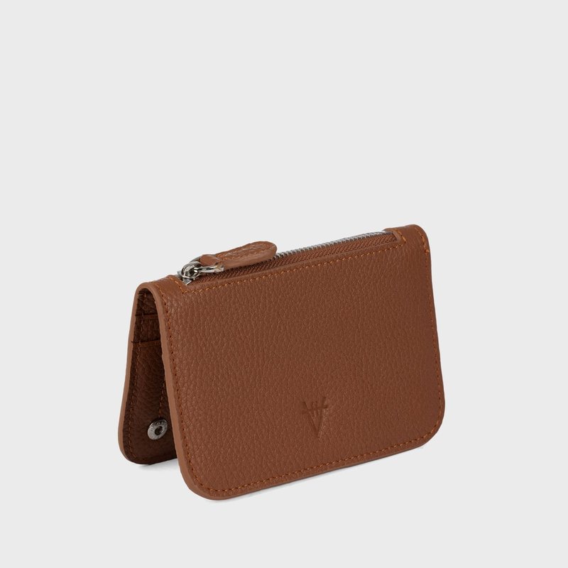 Shop Hiva Atelier Alae Coin Purse & Card Holder In Brown