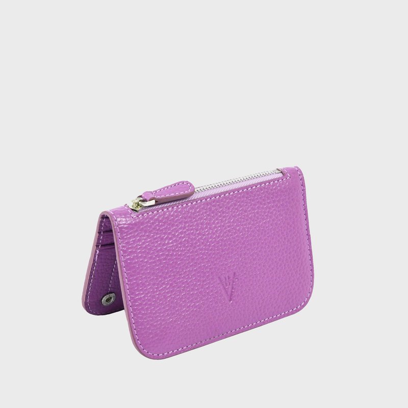 Shop Hiva Atelier Alae Coin Purse & Card Holder In Purple