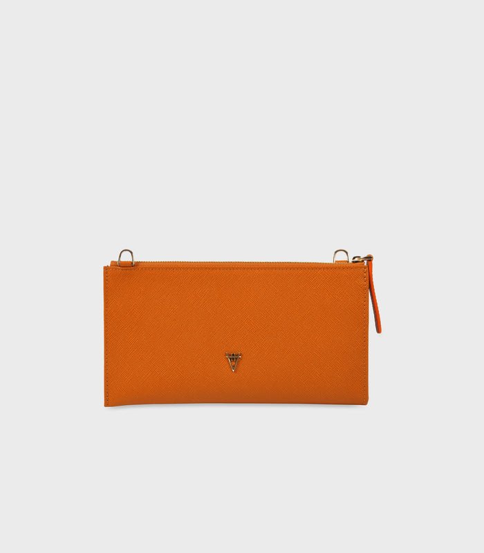 Hiva Atelier Omnia Chain Bag & Clutch In Orange