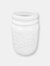 4 Piece Dolomite Mason Jar Bath Set, White