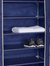8 Tier Portable Polyester Shoe Closet, Navy