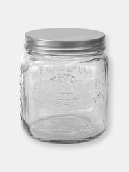 90 oz.  Medium Mason Glass Canister, Clear