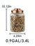 Medium 3.4 Lt Textured Glass Jar with Gleaming Air-Tight Copper Top