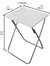 Metallic Multi-Purpose Foldable Table, Silver