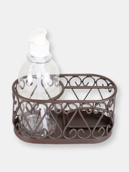 Scroll Collection Soap Dispenser with Caddy, Bronze