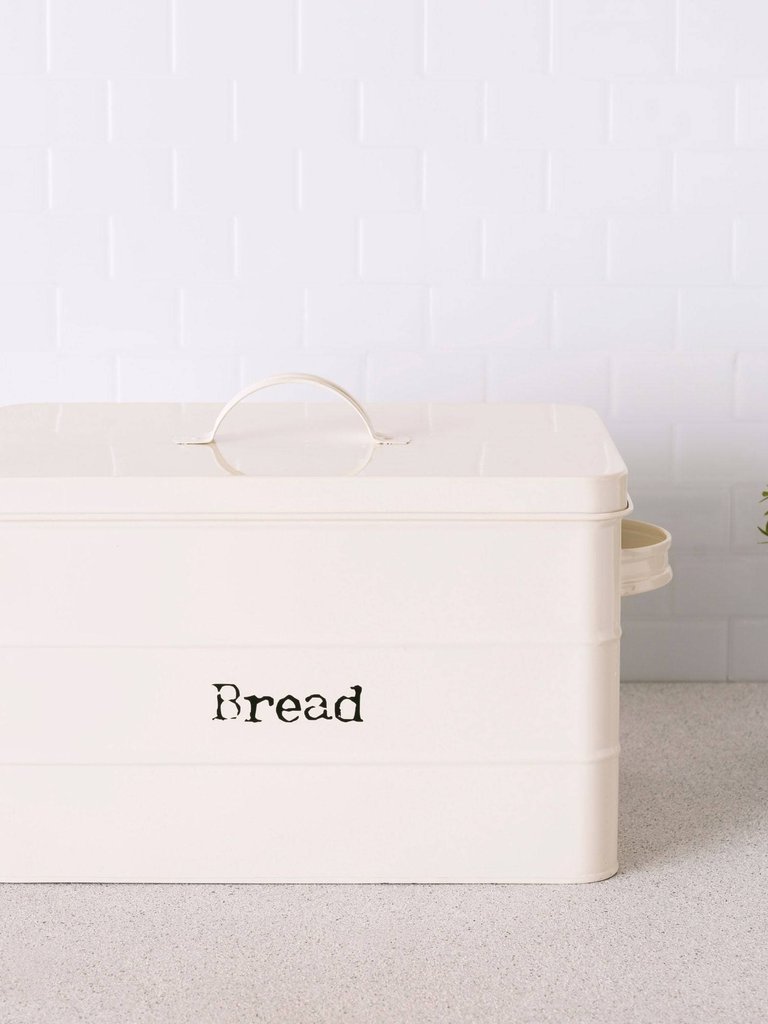 Tin Bread Box, Ivory