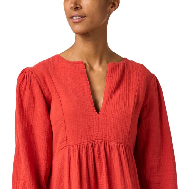 Shop Honorine Coco Cover-up Dress In Red